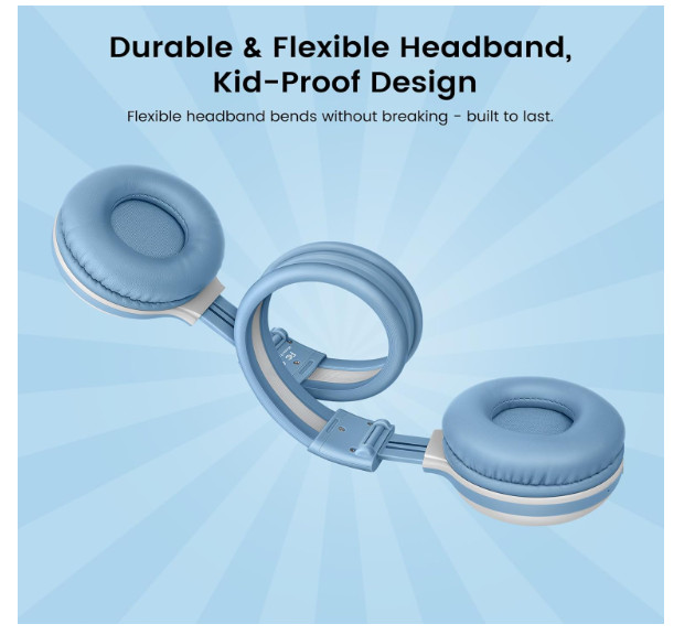 SIMOLIO Multi Share Kids Headphones AuraCast Wireless Headset HD Mic Airplane