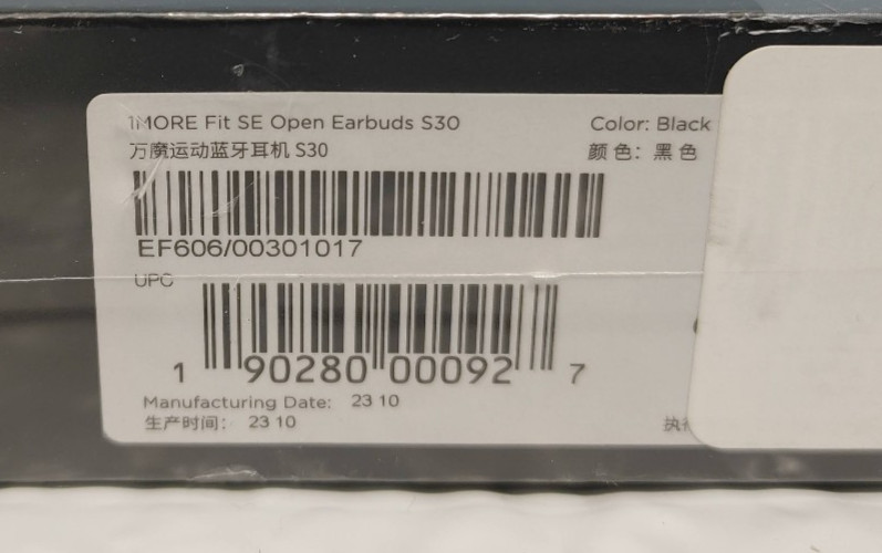 1MORE Fit SE Open Earbuds S30 – 1 MORE – IPX5 water resistant – New! Sealed!