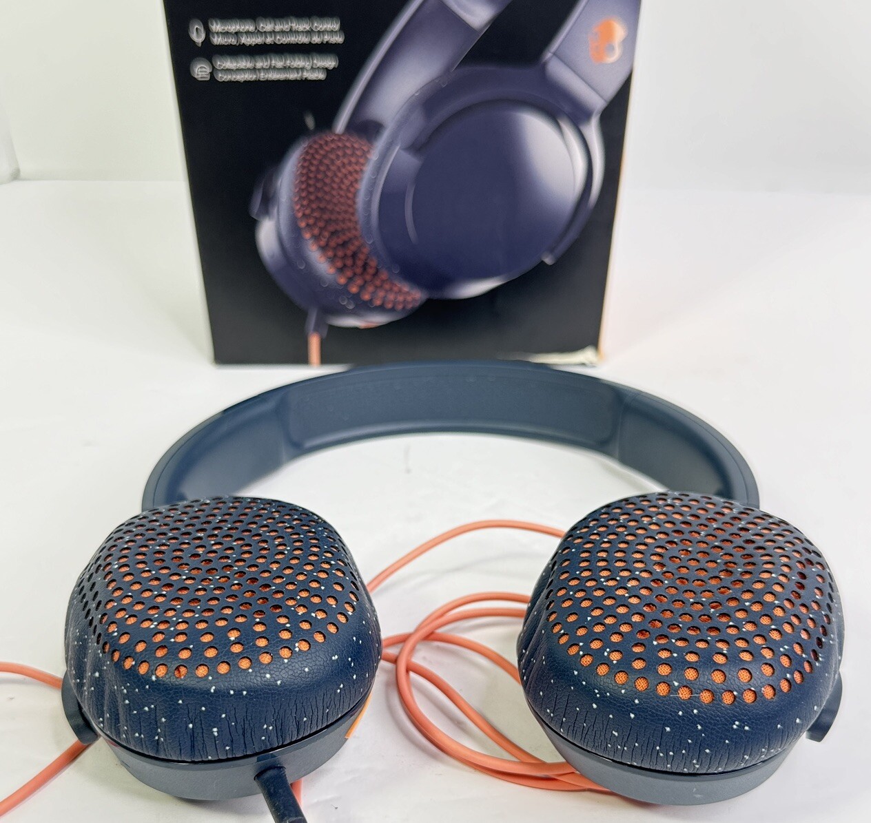 Skullcandy Riff On Ear Headphones with Mic And Track Control Blue/Sunset