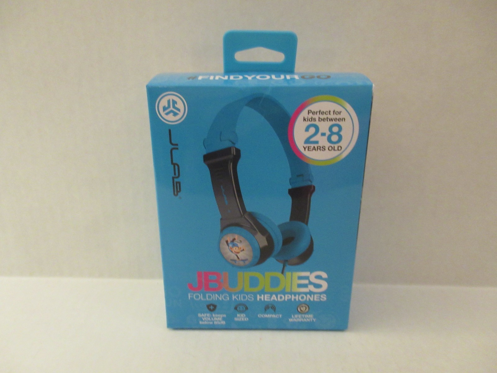 JLab Audio JBuddies Folding Kids Headphones (Blue) (For Ages 2-8)