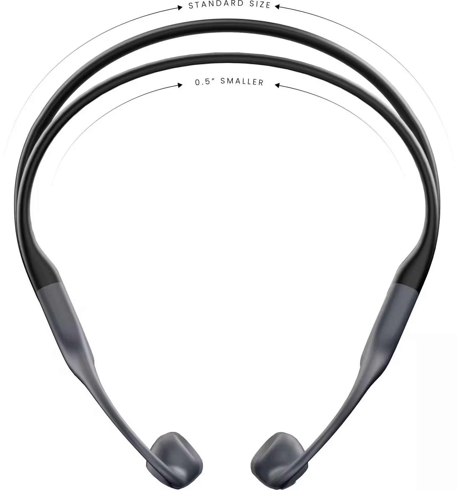 Shokz – OpenRun Bone Conduction Open-Ear Endurance Headphones – Black