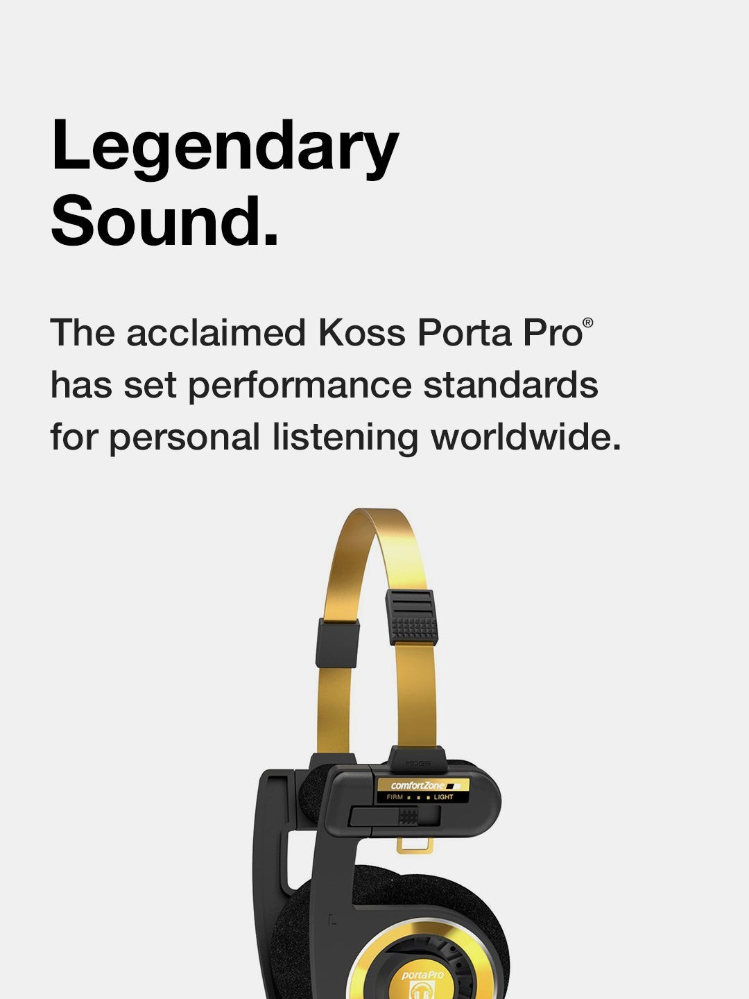 Koss Porta Pro Limited Edition Black Gold On-ear Headphones 3.5mm jack With case