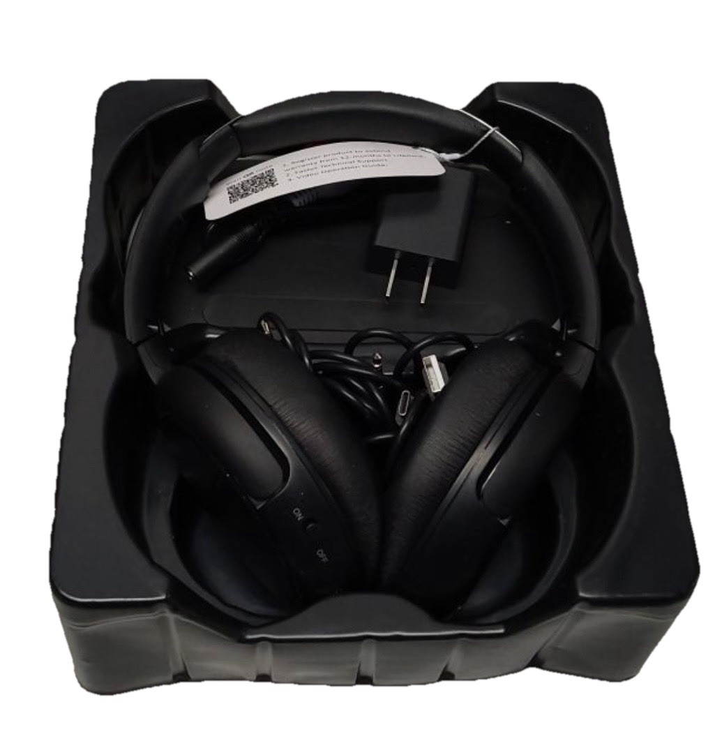 Swiitech Wireless TV Headphones Charging Dock Bluetooth 5.3 No Delay Open Box