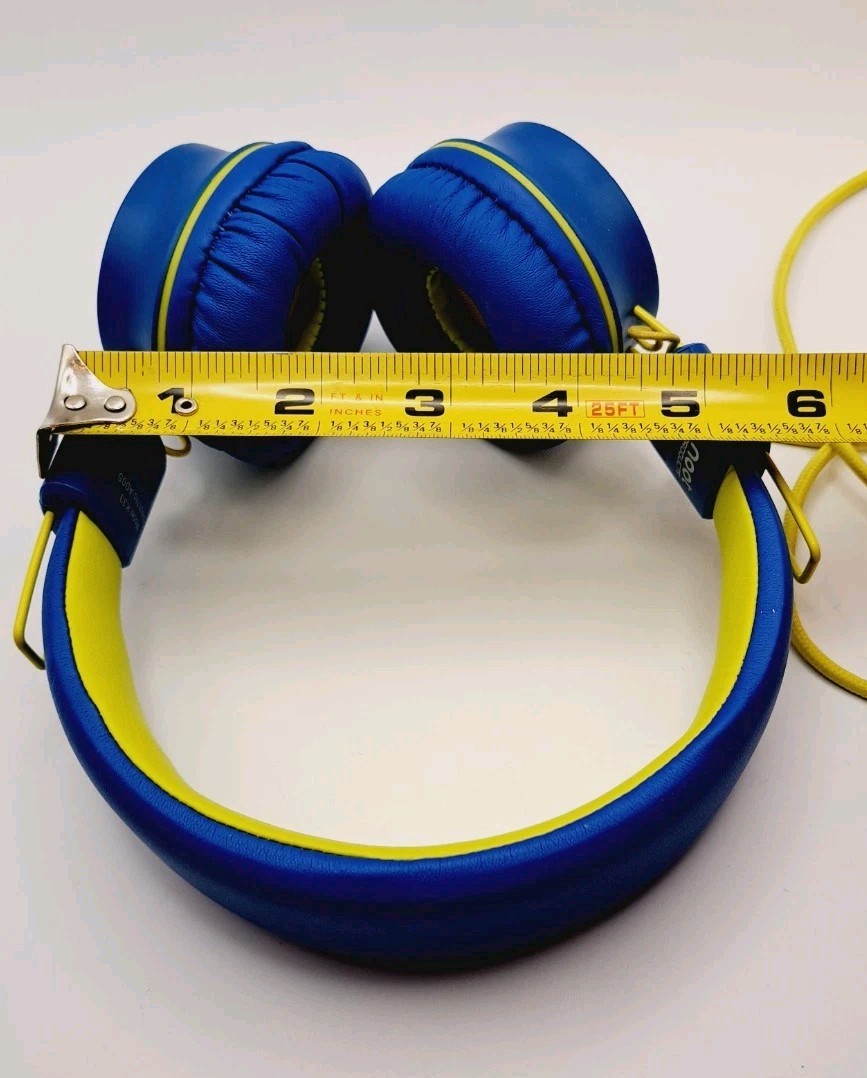Headphones Noot Products Kids K33 Foldable Stereo Tangle-Free Electric Blue