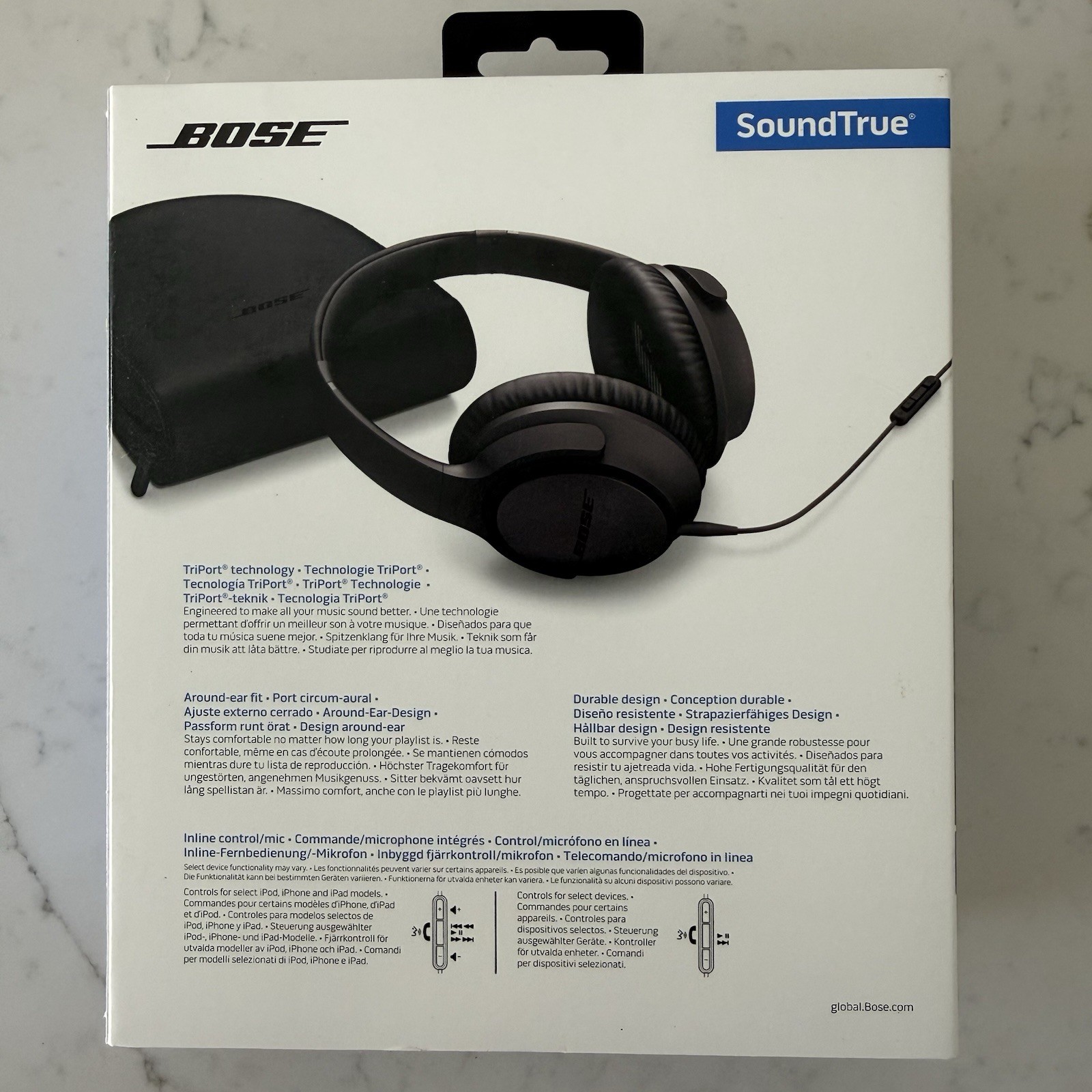 Bose SoundTrue Around-Ear II 2 Headphones Headset Charcoal