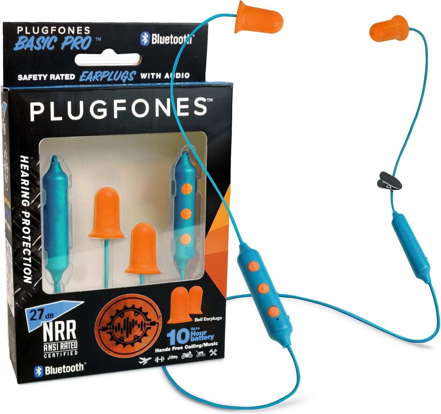 Wireless Earplug Headphones – Hearing Protection & Music with Touch Controls