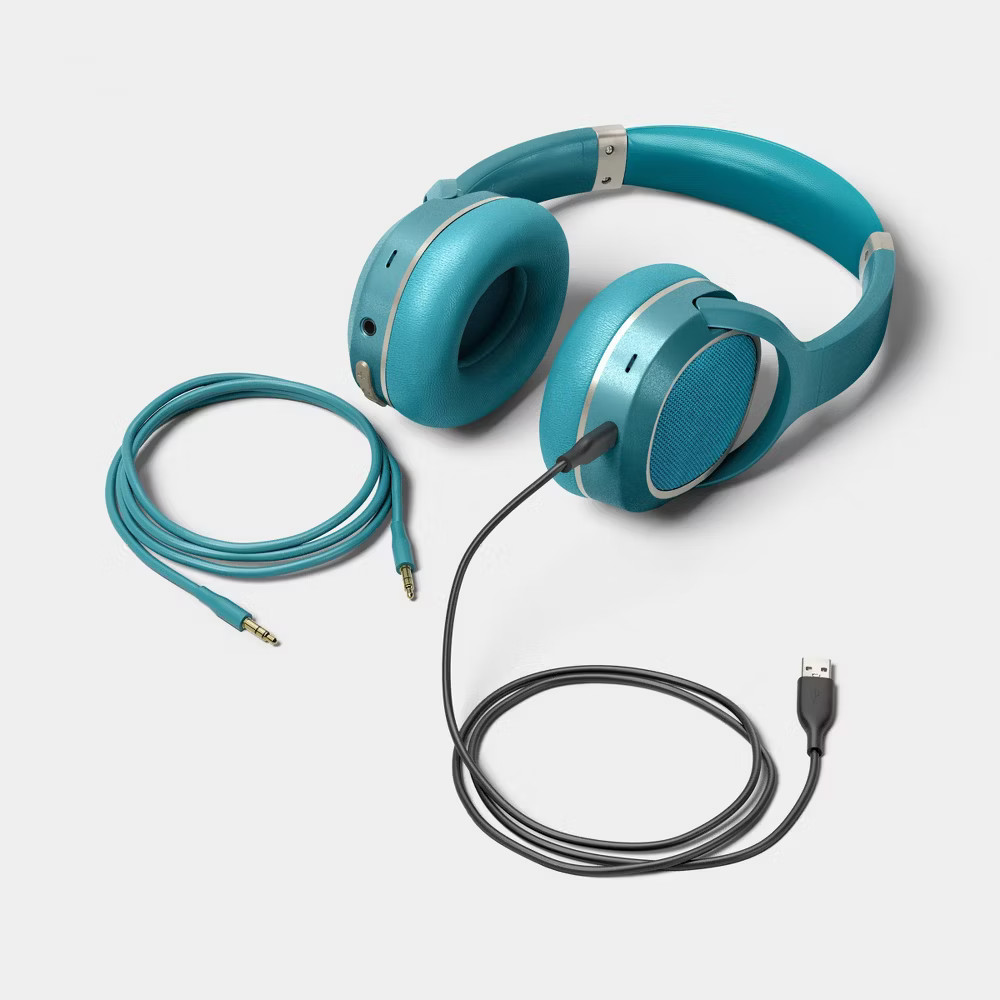 Active Noise Cancelling Wireless Bluetooth Over-Ear Headphones Deep Sage –