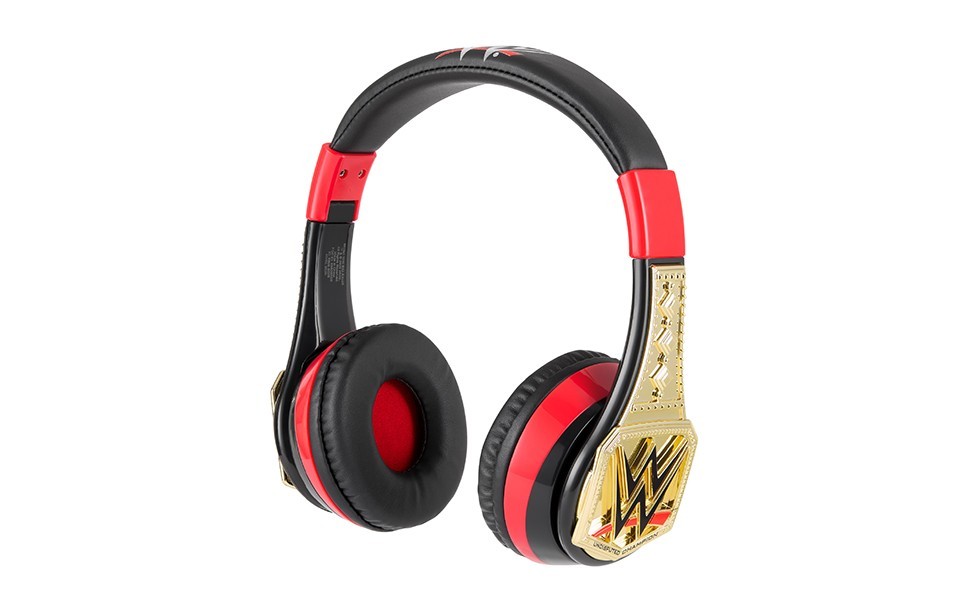 eKids WWE Bluetooth Headphones for Kids, Includes Aux Cord