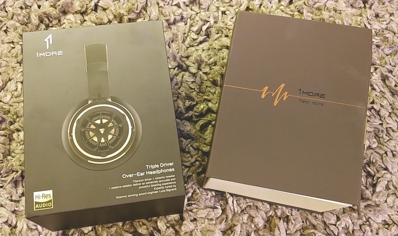 1MORE Triple Driver Over Ear Headphones With Original Box Hardly Used!