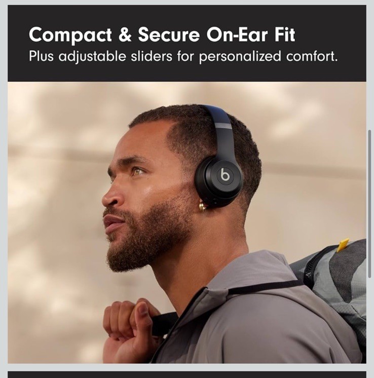 🔥Beats Solo 4 Wireless On-Ear Bluetooth Headphones New No Box Matte Black