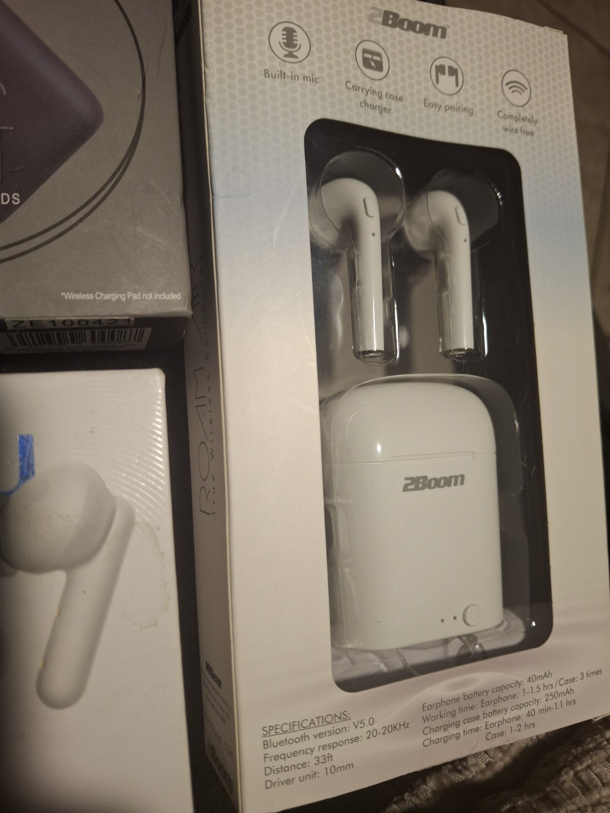 Haylou GT7 Bluetooth True Wireless Earbuds, White, 10mm, Mic, Lot of 3