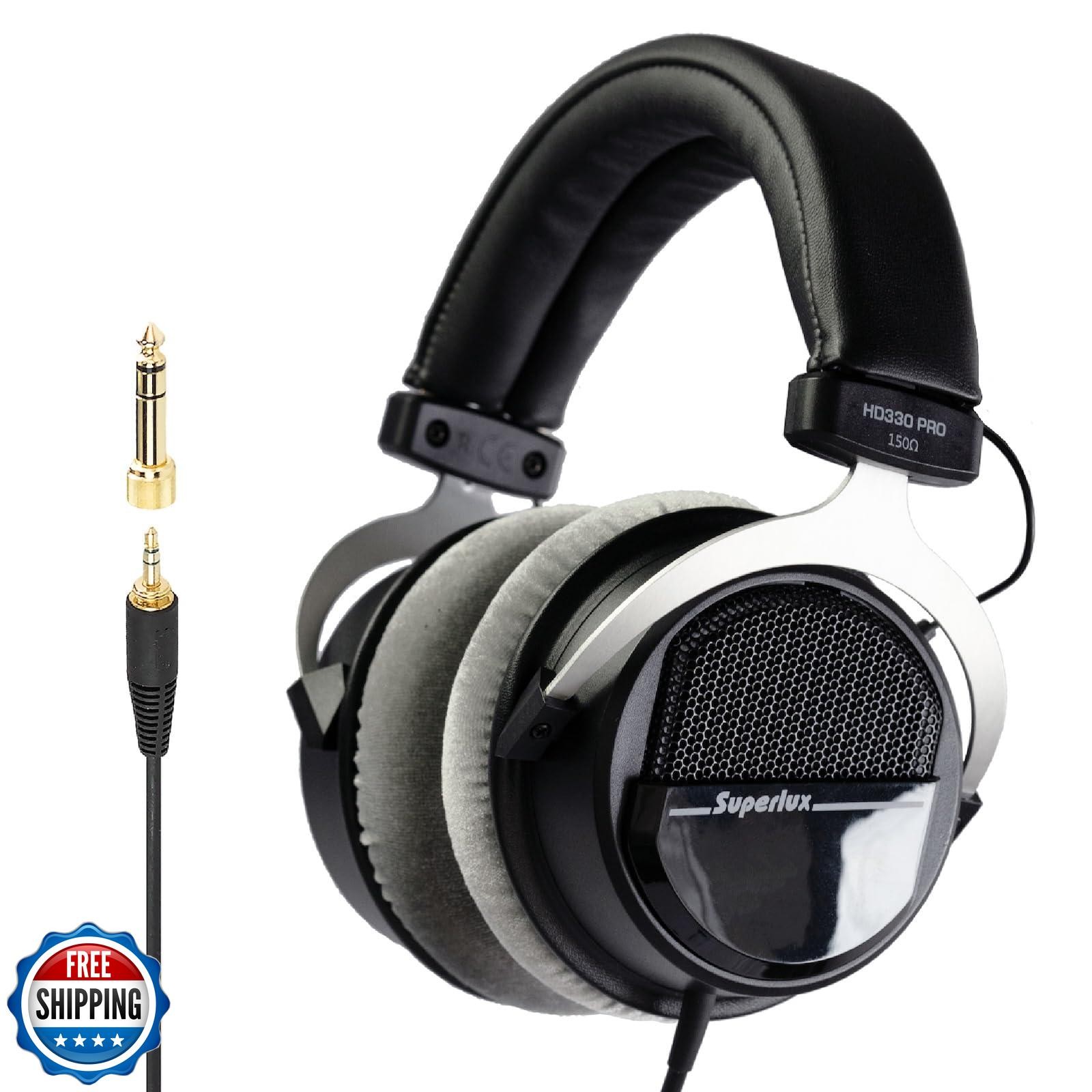 Superlux HD 330PRO,150 ohms, Over-Ear Headphones, Professional Semi-Open Wire