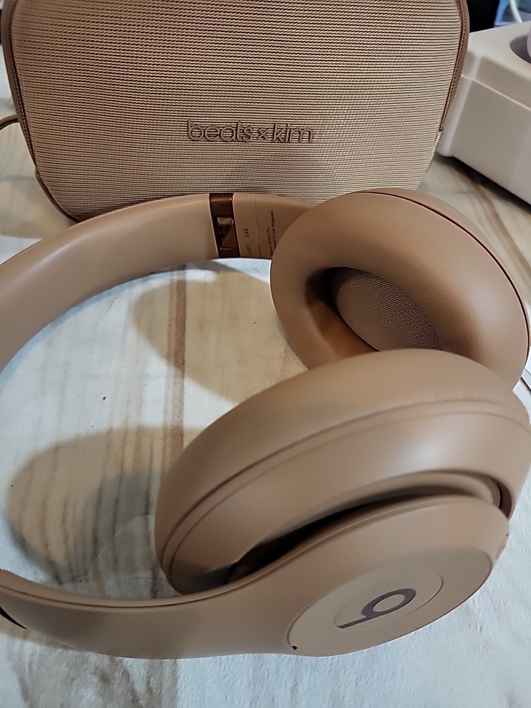 Beats Studio Pro Wireless Headphones Beats x Kim Dune Tan A2924 w/ Case