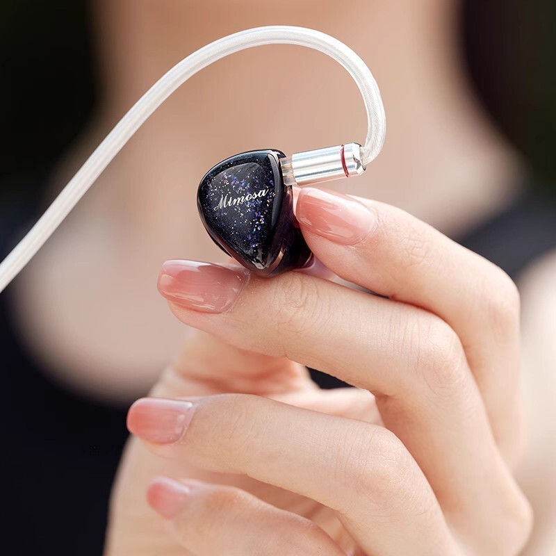 QoA Mimosa In Ear Earphone 1 Dynamic + 1 Planar IEMs 3.5mm 4.4mm Plug For HiFi