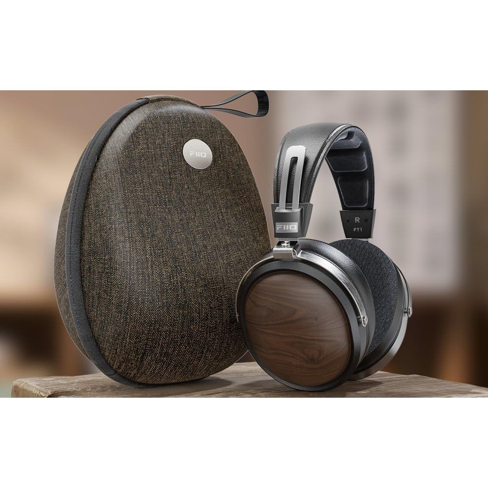 High-Fidelity 32Ω Over-Ear Headphones with Natural Solid Wood Earcups