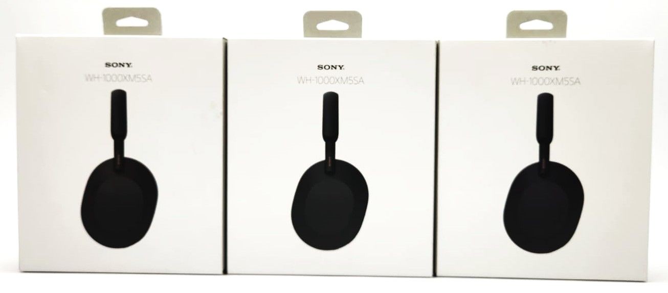 Lot of 3 Sony Wireless Headphones WH-1000XM5SA Active Noise-Cancellation