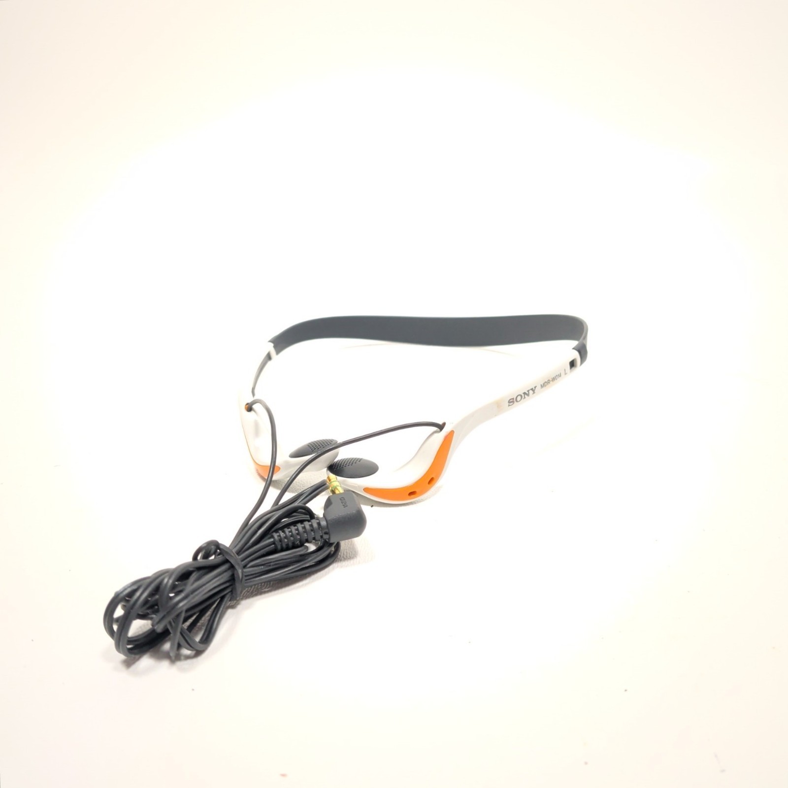 Sony MDR-W014 (White & Orange) Wired (3.5 mm Jack) In-Ear Headphones (Working)