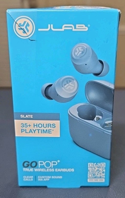 JLab GO Air POP True Wireless In-Ear Headphones – Slate