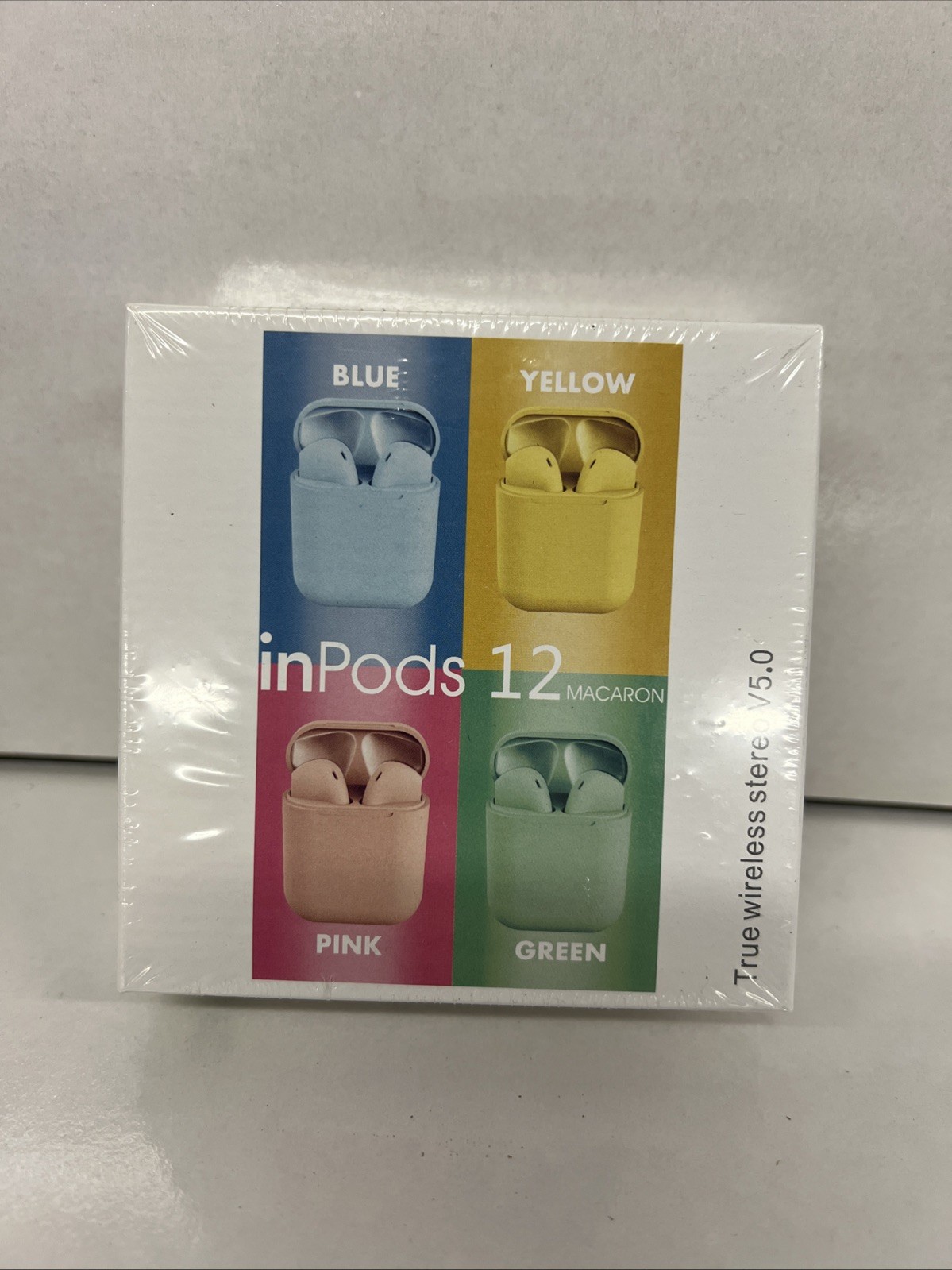 inPods 12 simple “True Wireless Stereo V5.0” Bluetooth Earbuds Green & Sealed