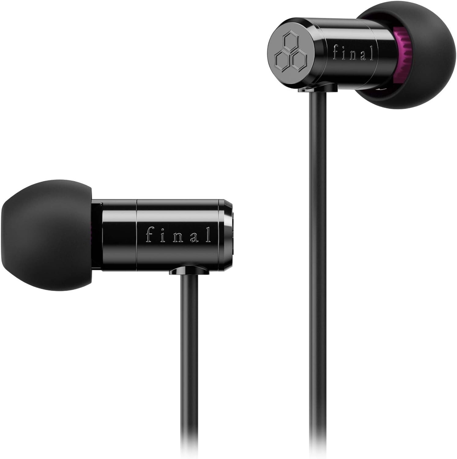 FINAL E500 Canal type earphone [VR binaural ASMR 360 Audio recommended] black