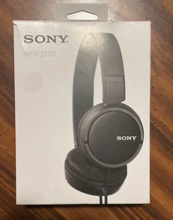 Sony MDR-ZX110 Headphones Stereo Extra Bass Monitor Over-Head Headphone