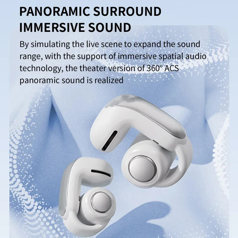 Excellent Open Earbuds : Ultra Open-Ear True Wireless Open Earbuds – Black New