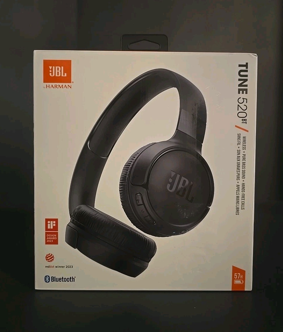 JBL Tune 520BT Wireless Bluetooth On-Ear Headphones Black