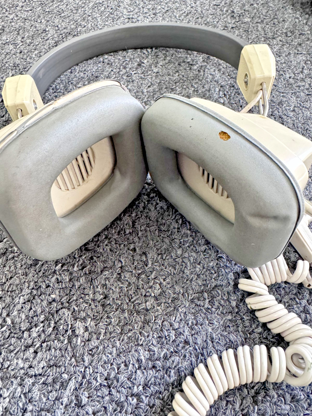 Set Of 3 Califone 2924 Headphones, 6ft Coiled Cord, UNTESTED