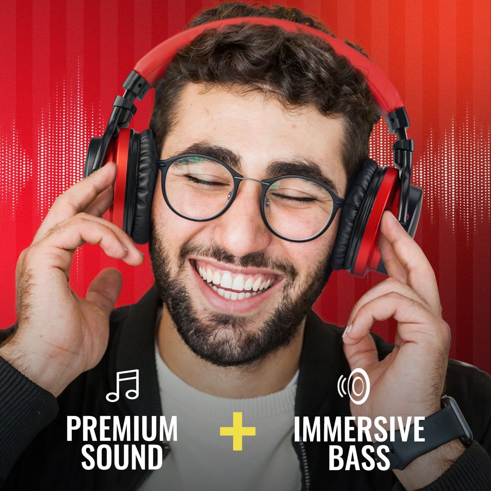 COWIN E7 BASIC C ACTIVE NOISE CANCELLING HEADPHONES – RED