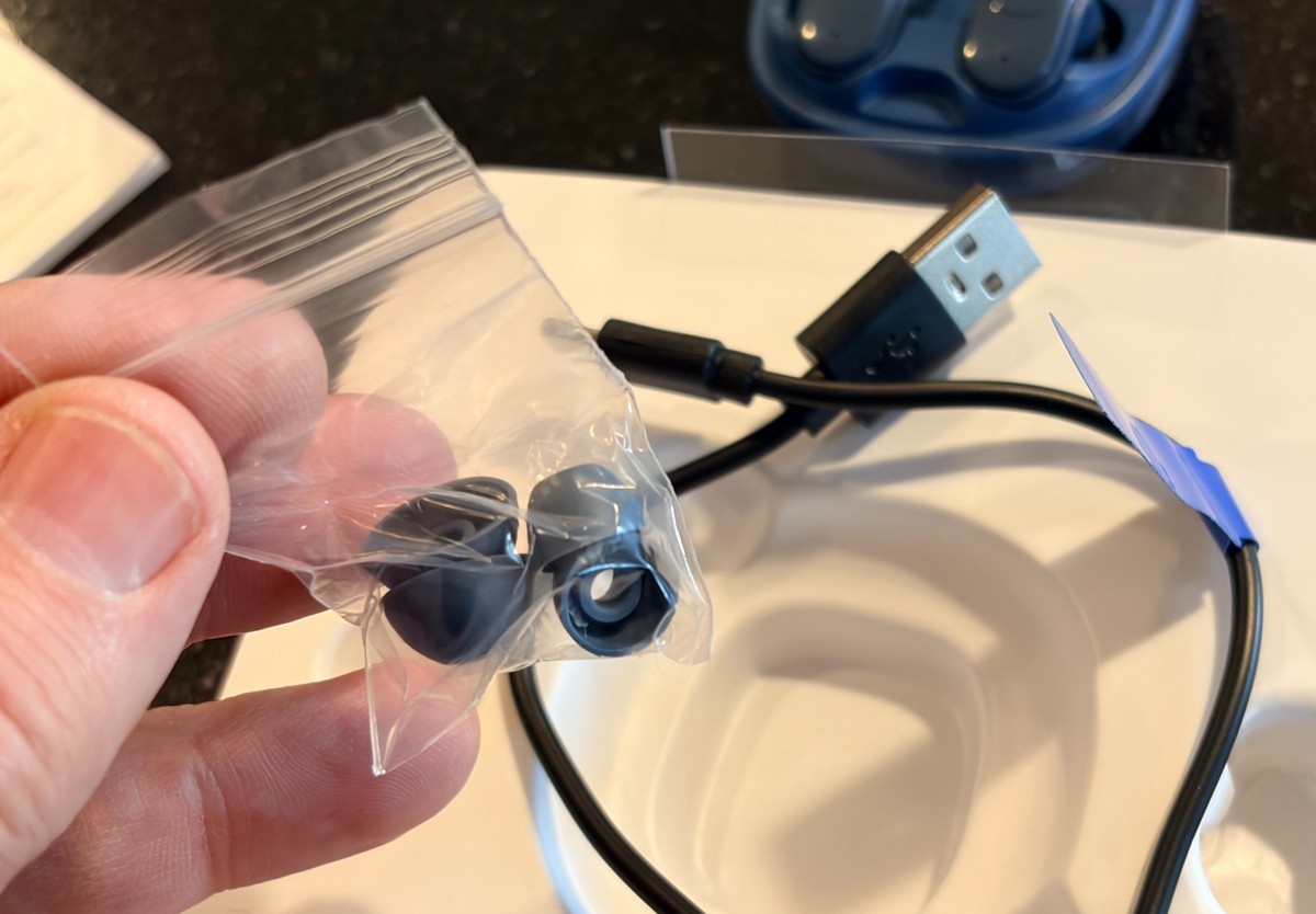 AIR SUEDE – Airbuds, True Wireless Earbuds, ANC 20hrs Playback Headphones w Case