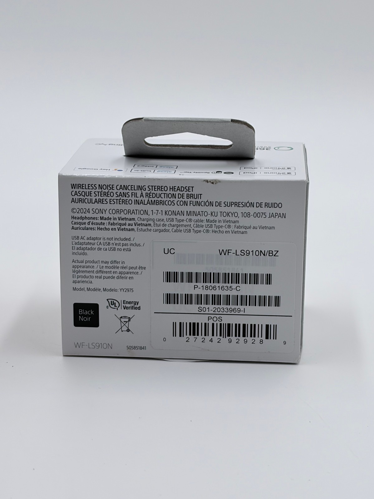 Sony WF-LS910N/BZ LinkBuds Fit True Wireless Noise Canceling Earbuds – Black New