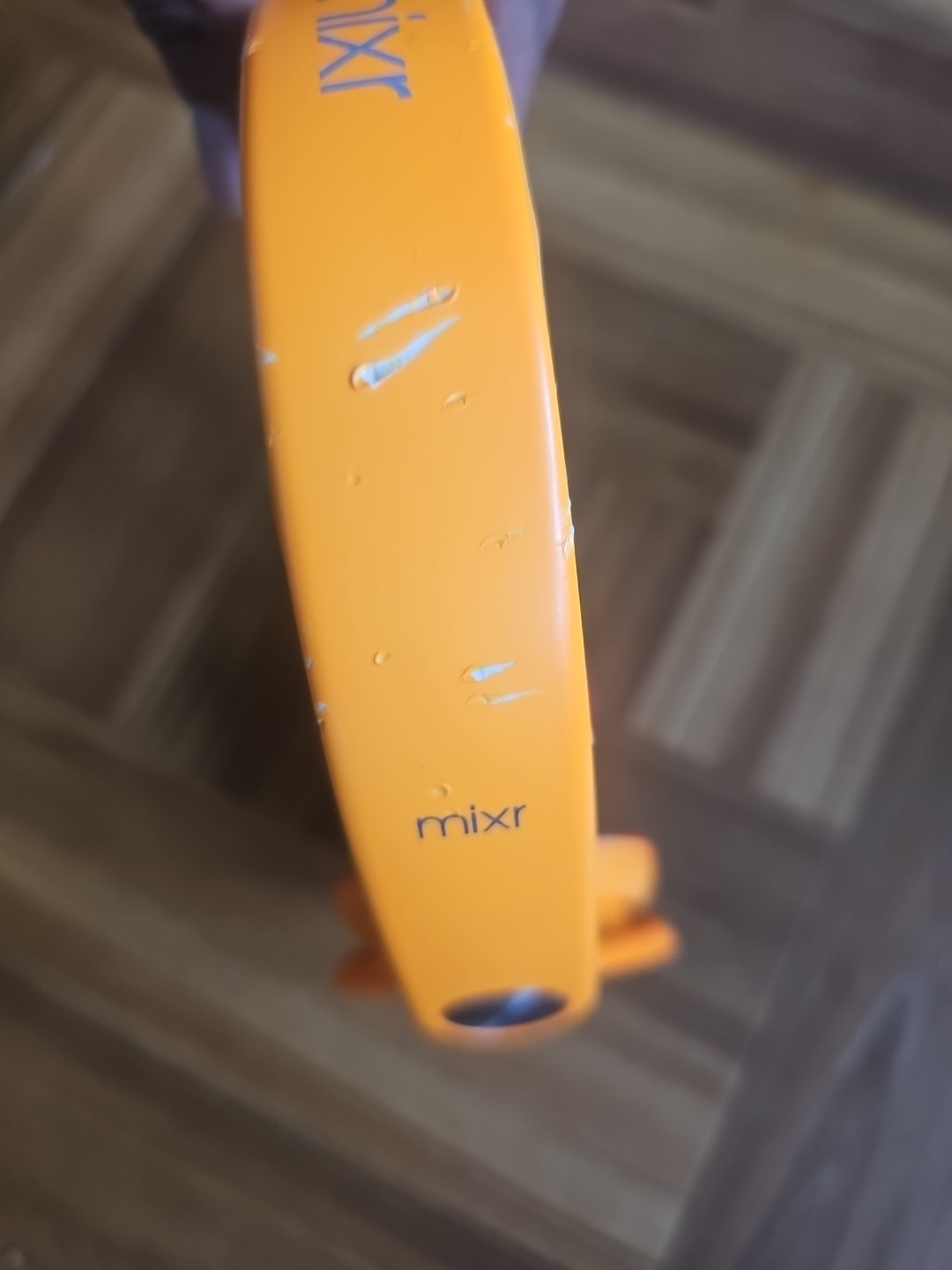 Beats by Dr. Dre Mixr Headphones Orange – Tested Working. Need Earpad & Wire