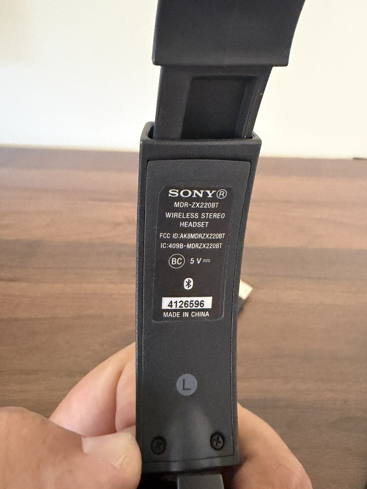 Sony MDR-ZX770BT Headphones – BT Wireless – Black – Adjustable -charger included
