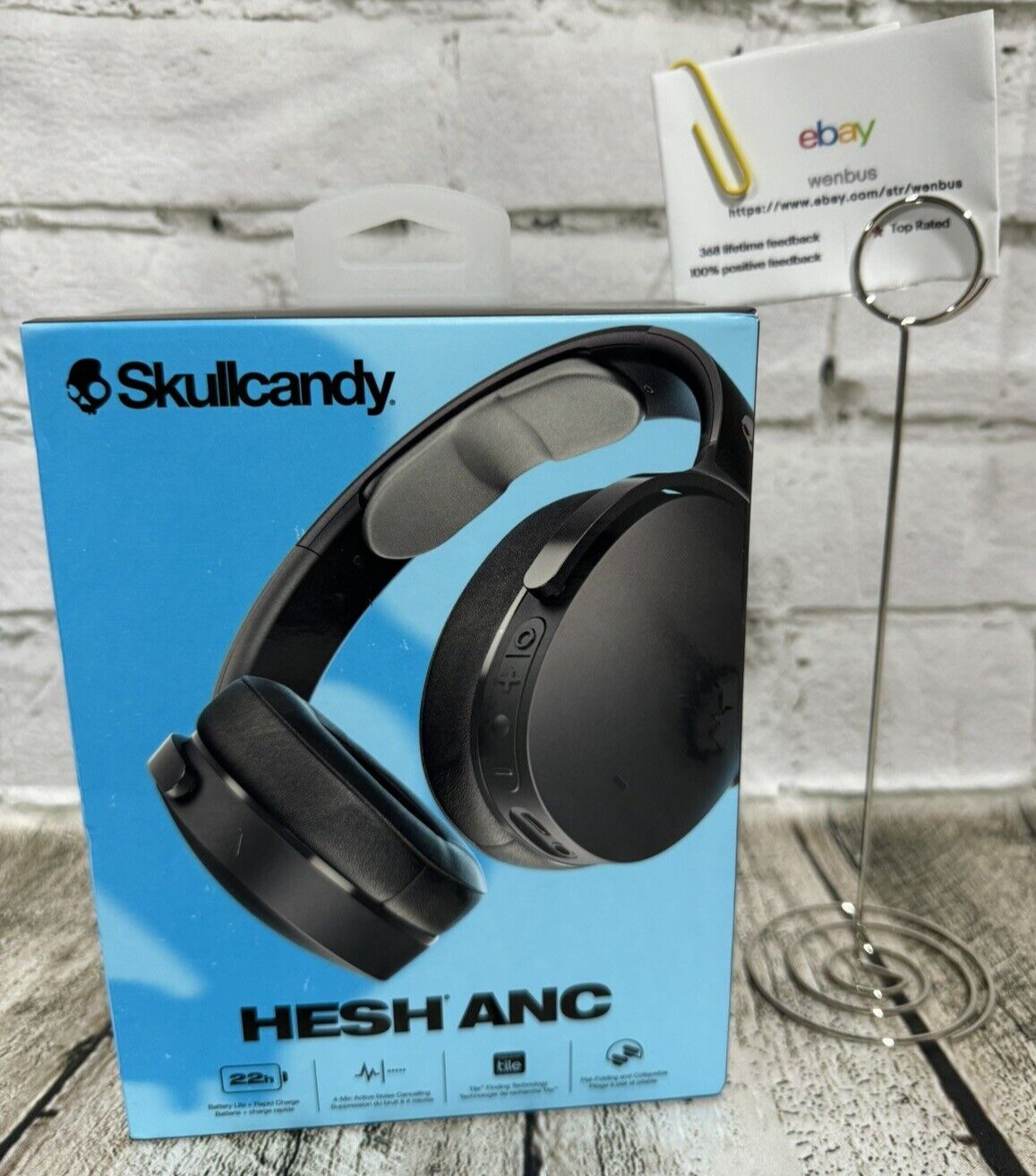 Skullcandy S6HHW-N740 Hesh ANC Noise Canceling Wireless Headphones New Sealed