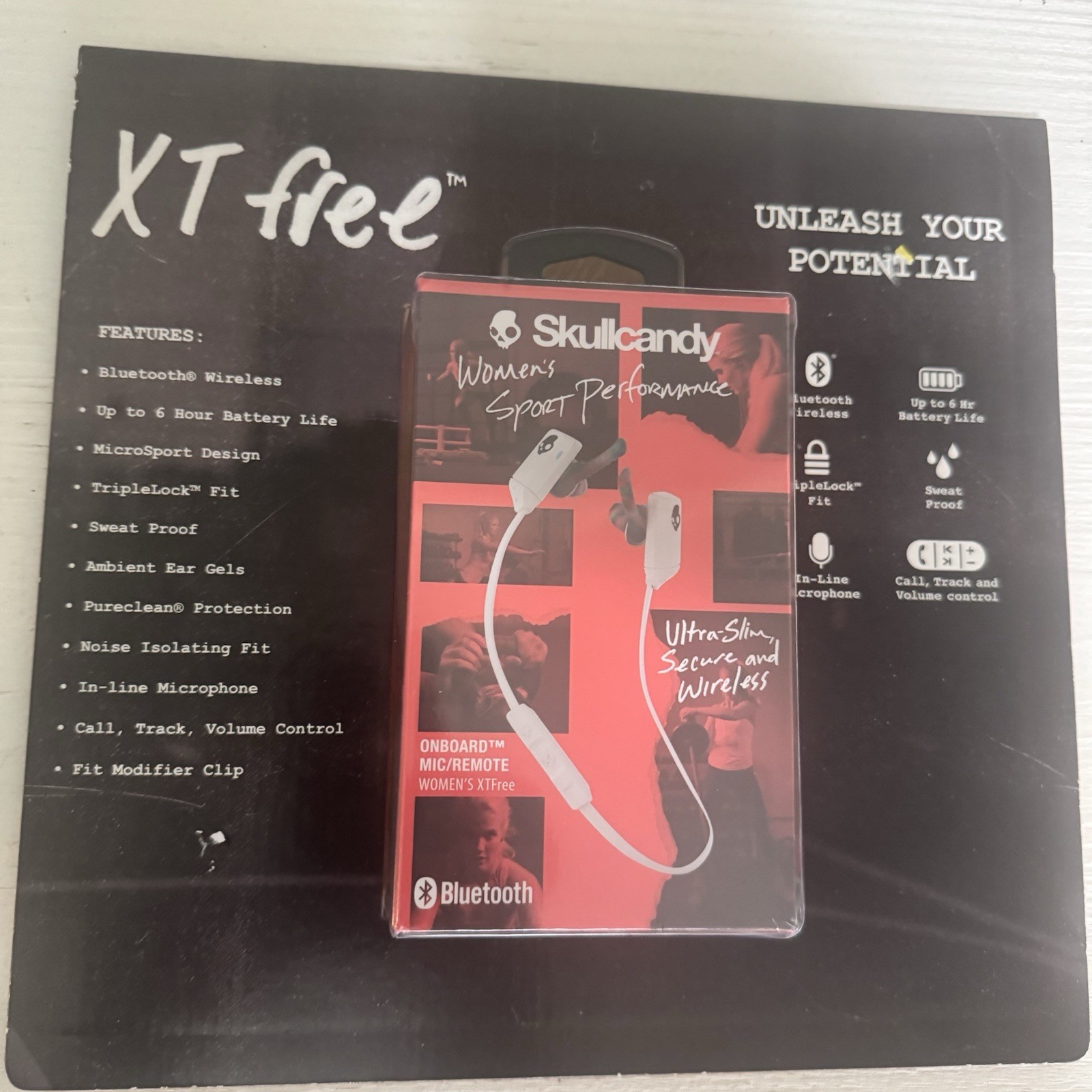 Skullcandy Women’s Sport Performance Bluetooth Wireless Headphones Brand new