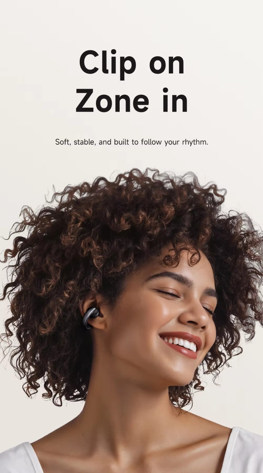 Mcdodo Secure Fit Clip-On Earbuds Wireless Bt5.4 Sweat-proof Long Playtime
