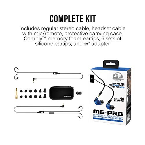 M6 Pro 2Nd Gen In Ear Monitors Noise Isolating Headphones With Microphone
