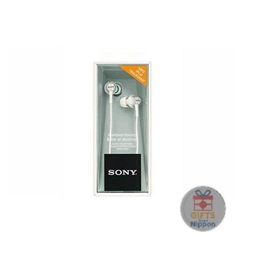 Sony MDR-EX450-W In-Ear Headphones White Aluminum Housing Hybrid Earpieces