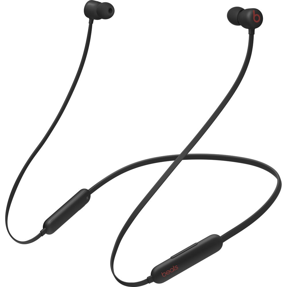Beats Flex Wireless In-Ear Headphones (Black) Bundle and Accessories