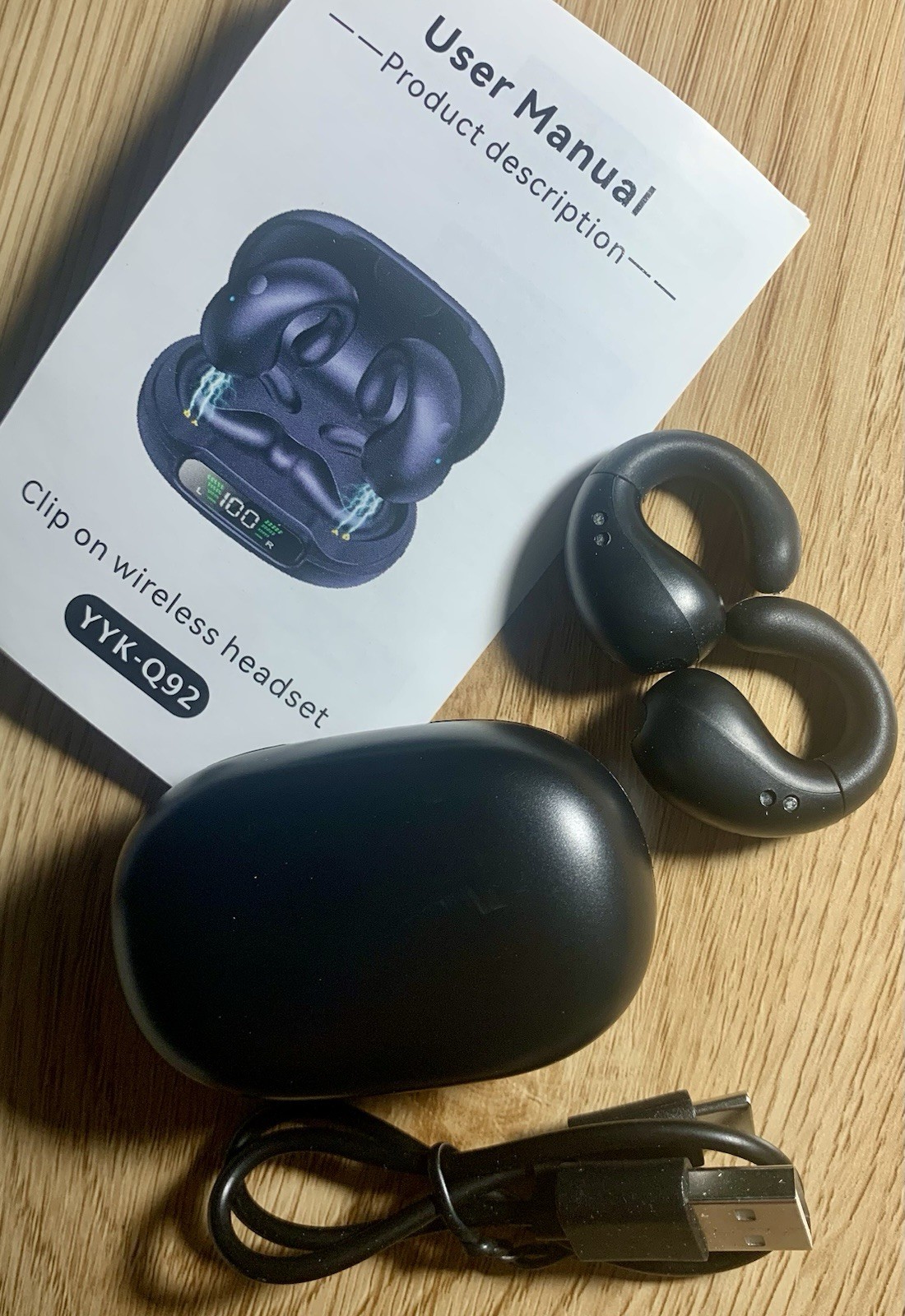 YYK-Q92 Clip On / Open Listening Wireless Headset