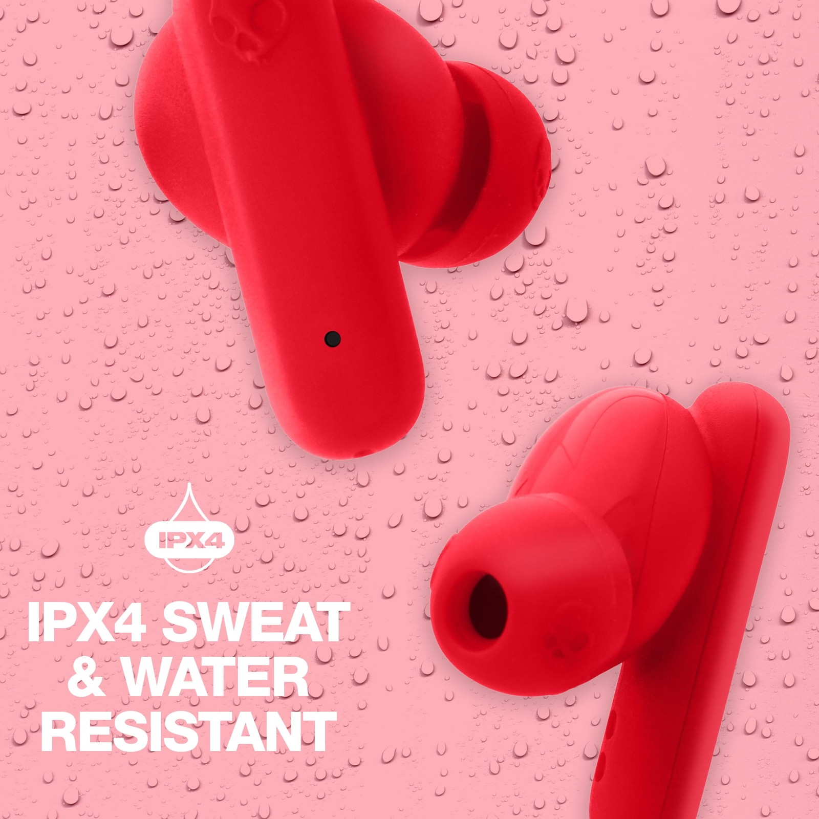 Skullcandy Smokin’ Buds XT True Wireless in-Ear Earbuds, Flame