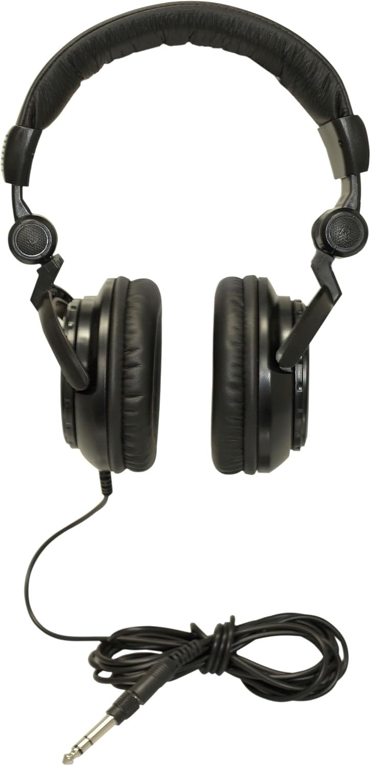 Dynamic Sound Over-Ear Headphones with 1/4 Inch Adapter for Recording Purposes