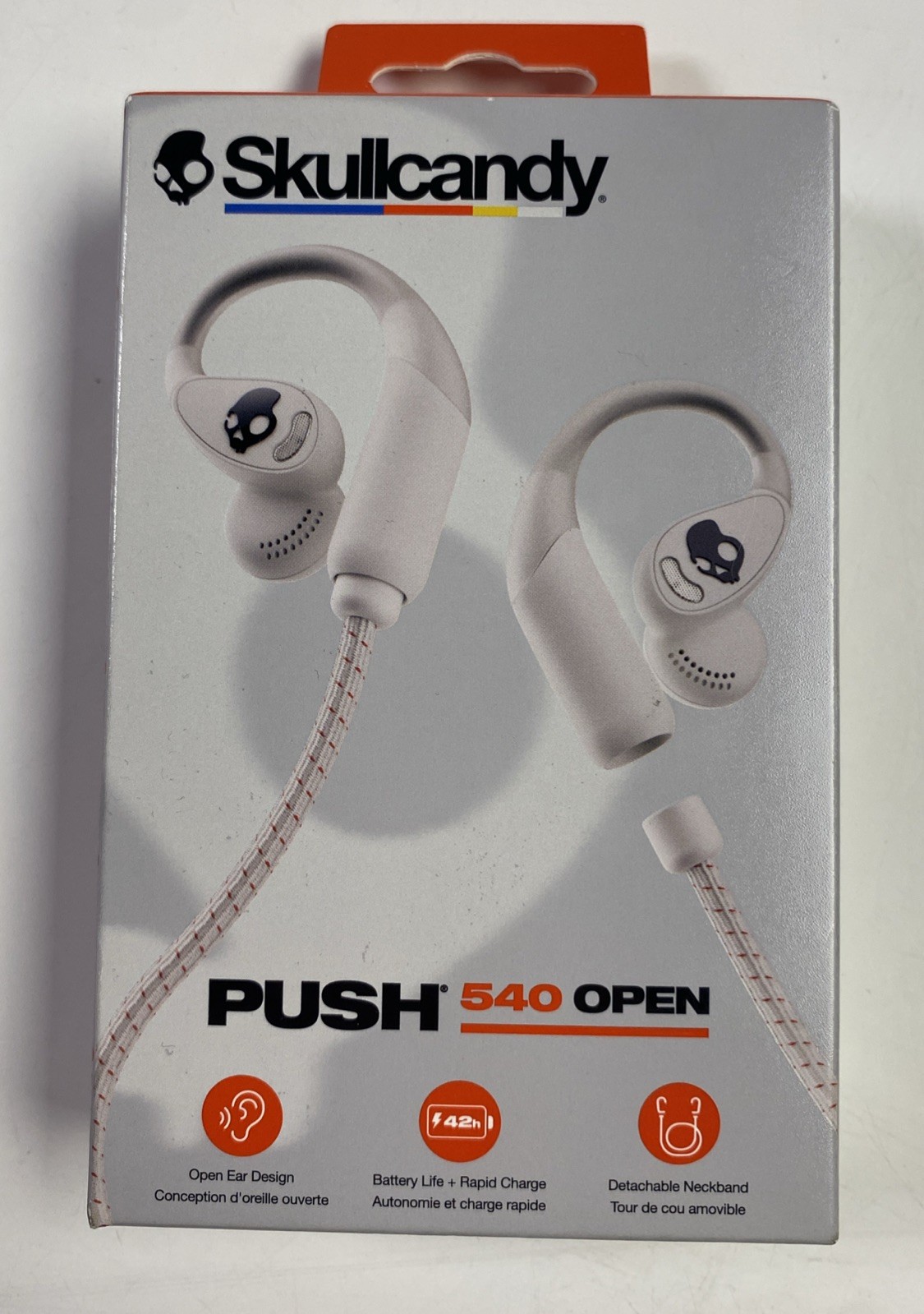 Skullcandy Push 540 Open Ear Earbuds True Wireless Bluetooth Bone White A9