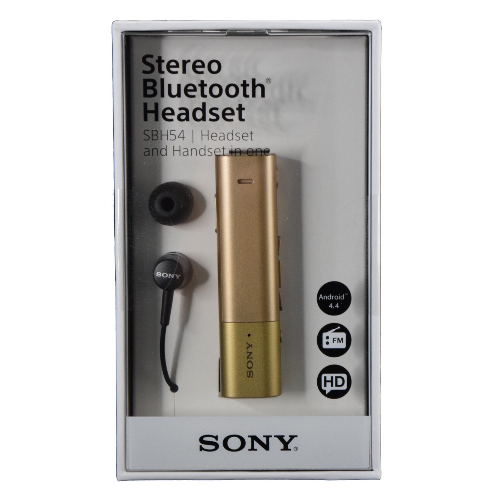 Sony SBH54 NFC Stereo Bluetooth HD Voice Noise Cancellation Headset FM – Gold