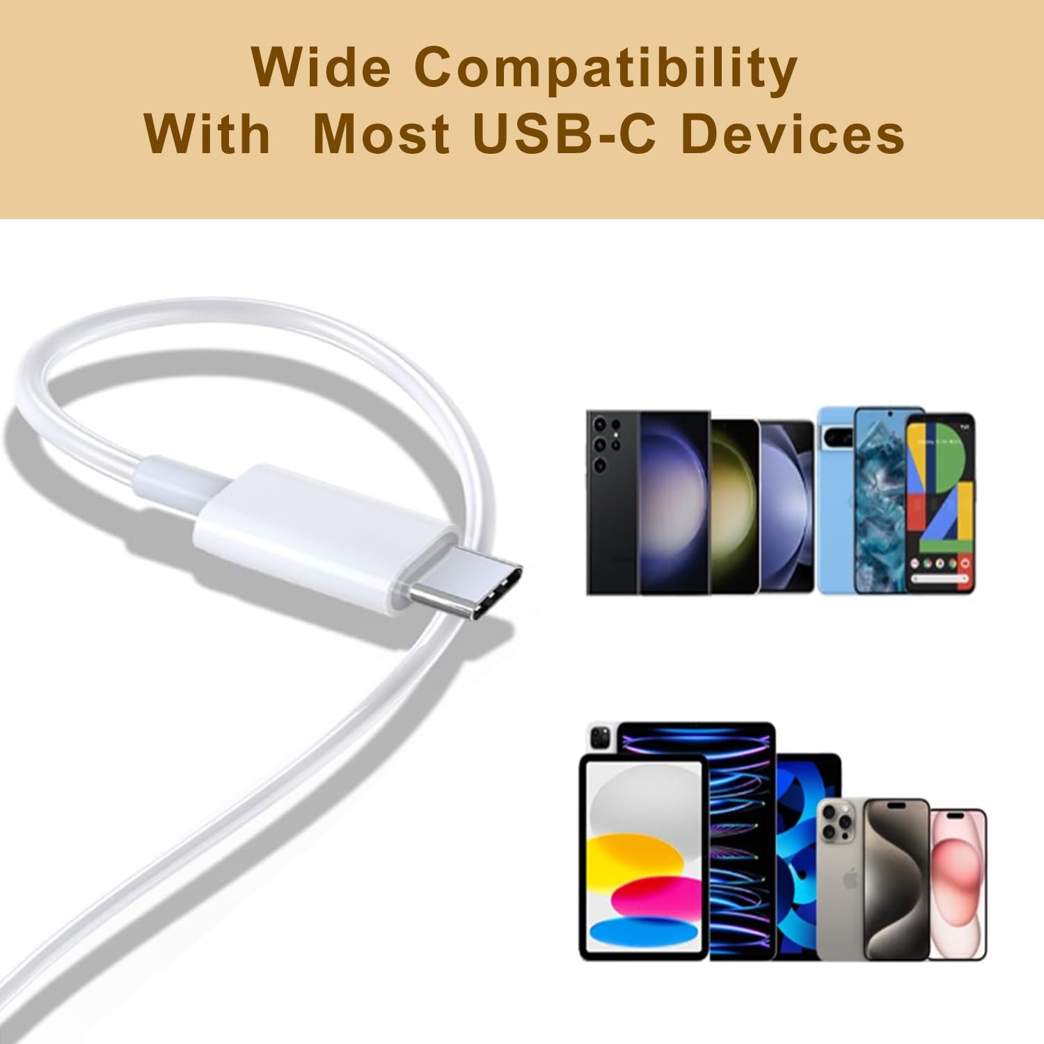 2 Pack of USB C Headphones for iPhone 17/17Pro/17Pro Max/16/16 White 2Pack