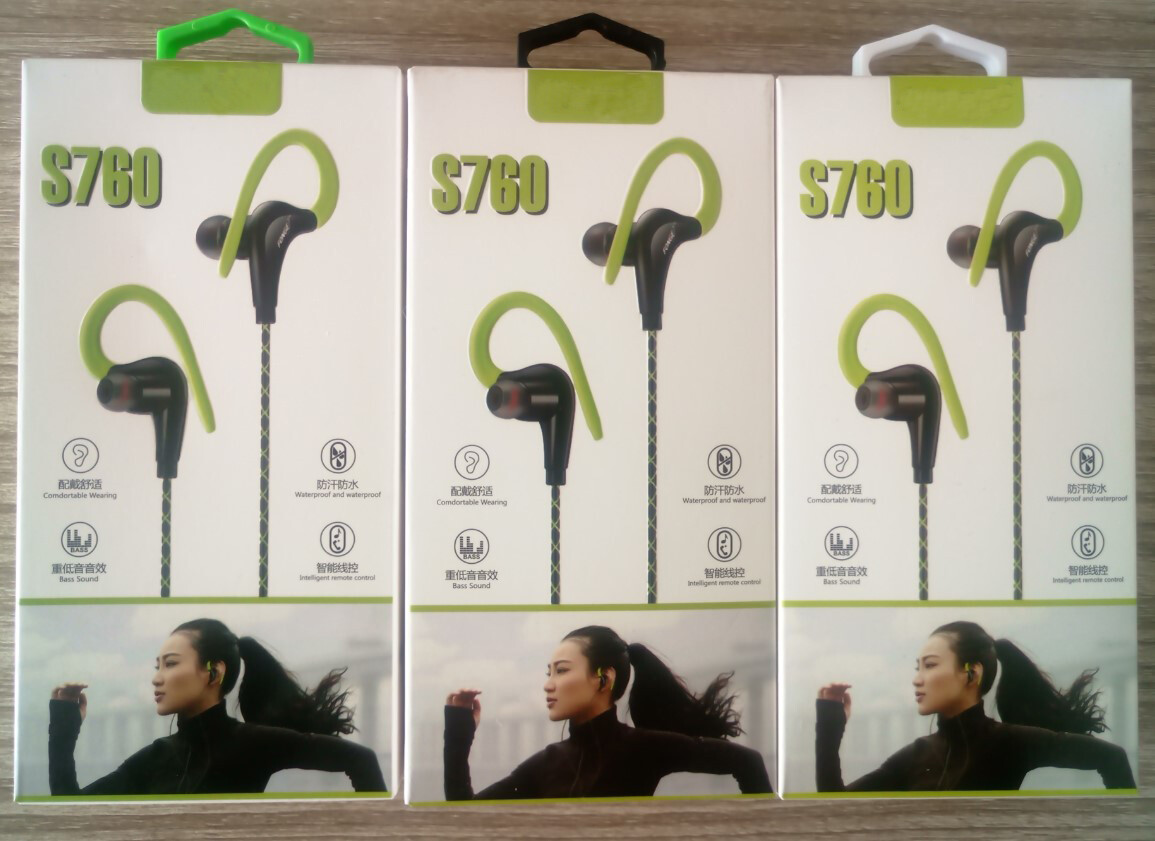 In-Ear Wired Sport Running Earphone Earbuds Over ear Hook Headphone 3.5mm w/MIC