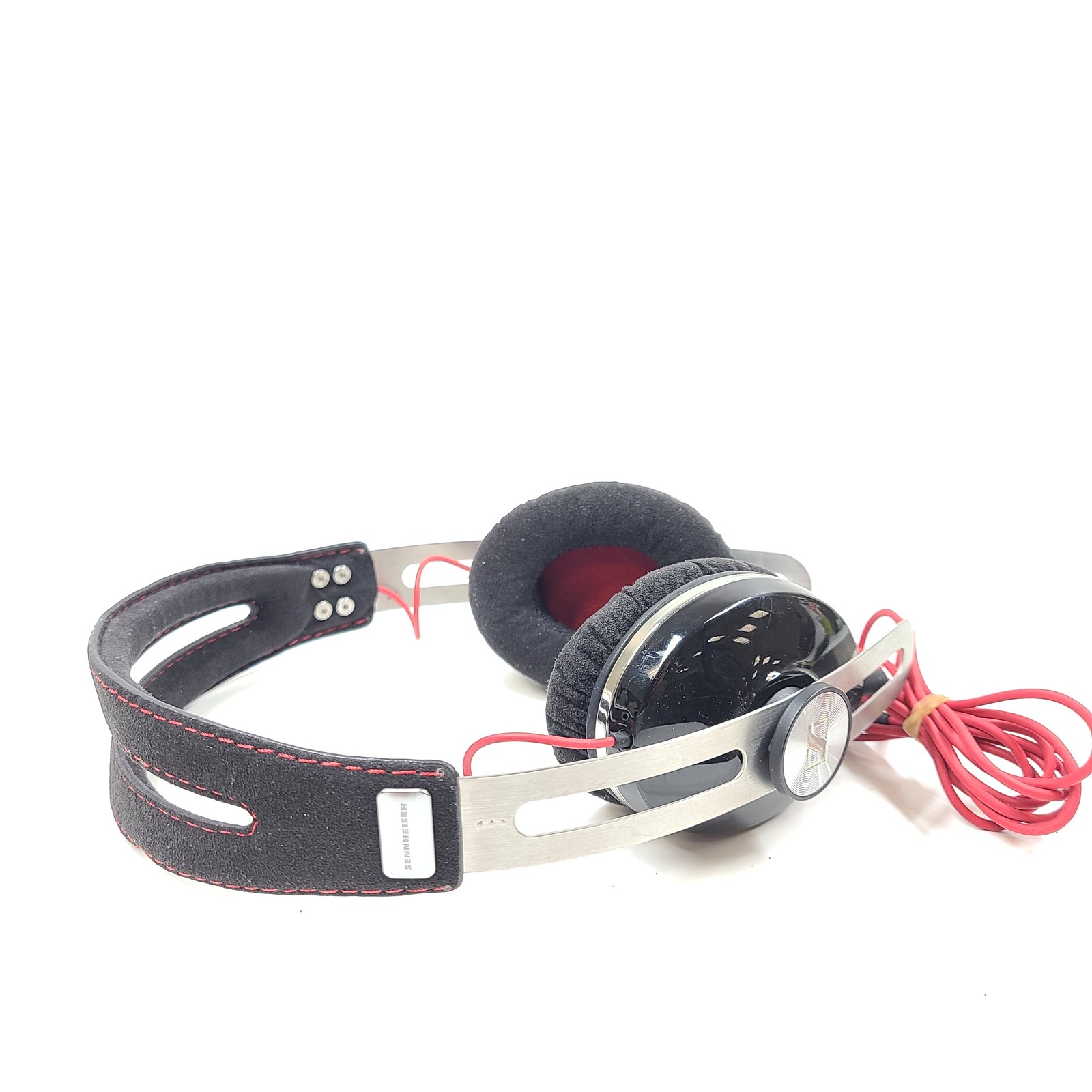 Sennheiser Momentum 1.0 Wired On-Ear Headphones – Black and Red – Grade A