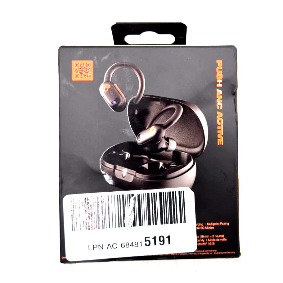 Skullcandy S2PAW Push Anc Active In-Ear Black/Orange Accents Wireless Earbuds