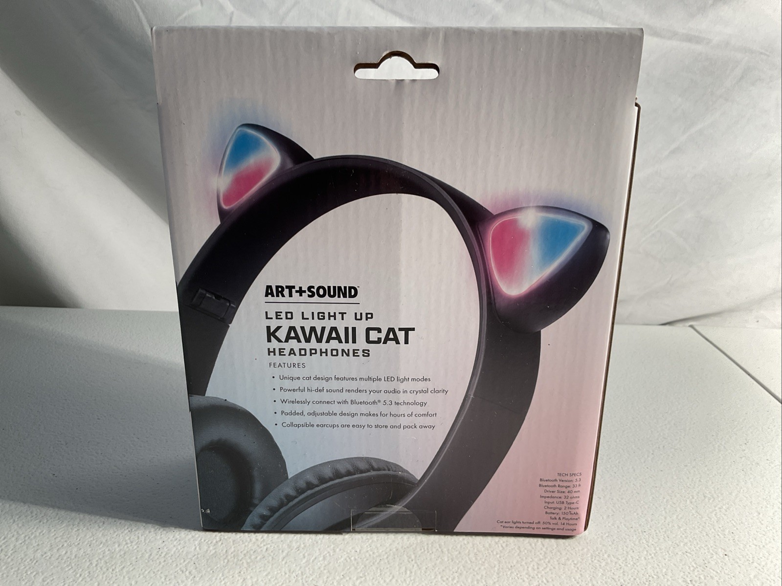Art studio Led Light Up Kawaii Cat Headphones