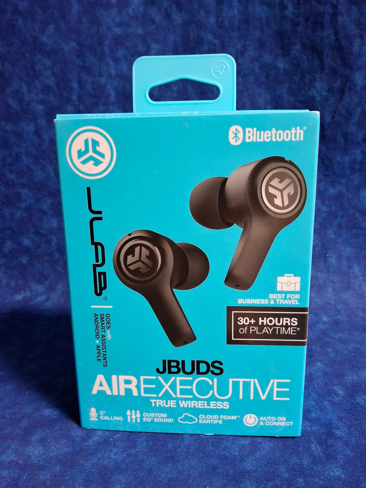JLab JBuds Air Executive TRUE Wireless Bluetooth Earbuds W Charging Case – Black